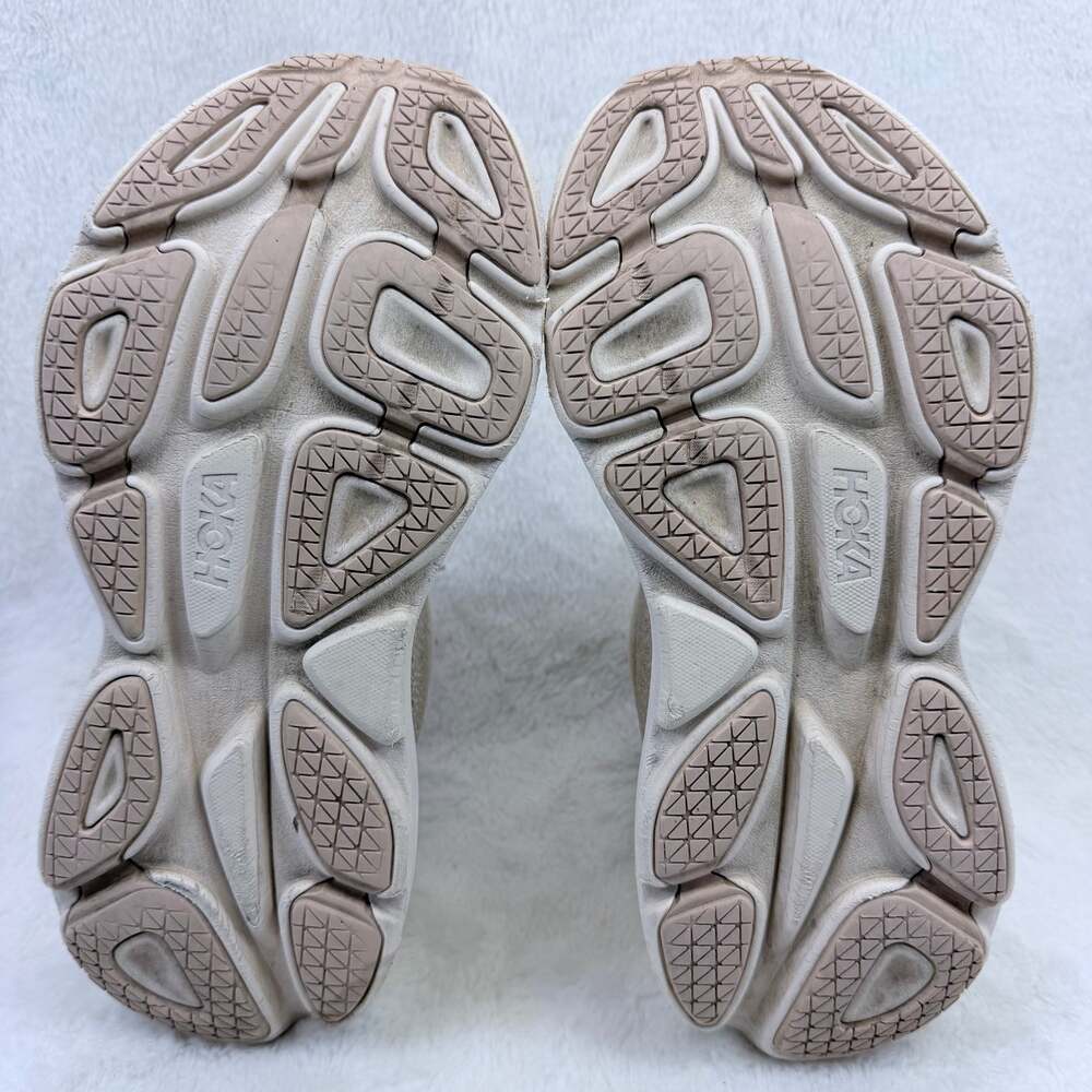 HOKA Bondi 8 Women's Oat Milk Barley Running Shoes Size 8 Max Cushion Sneakers - Picture 7 of 10